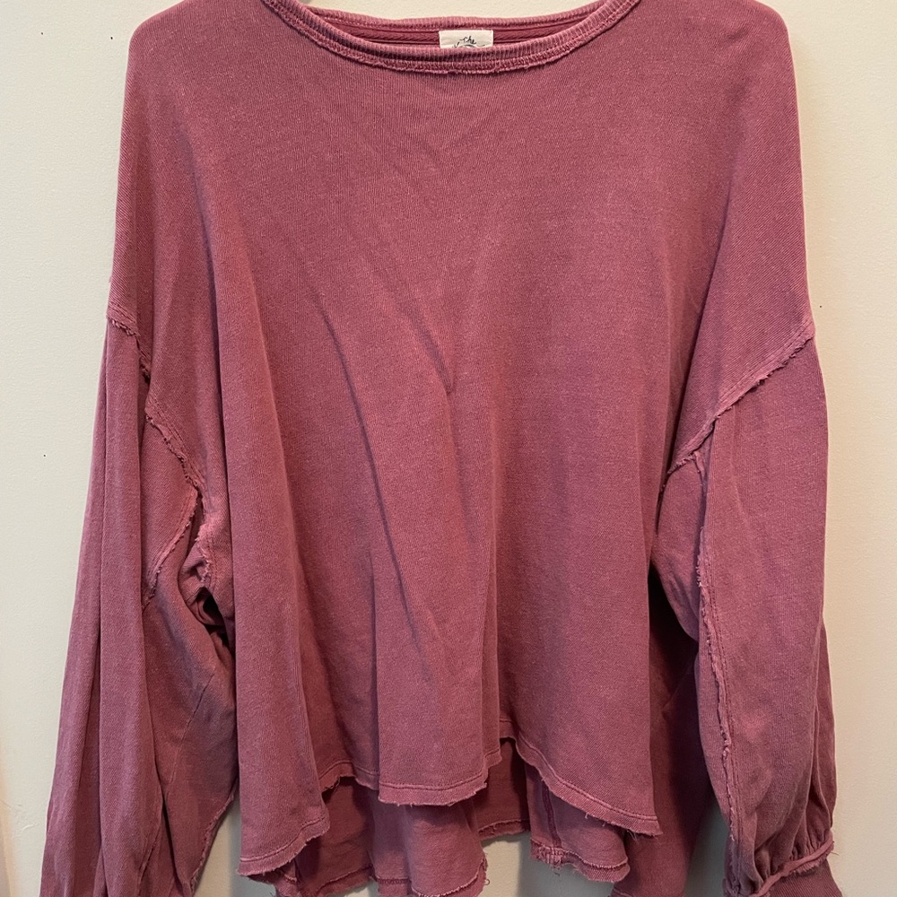 We The Free long sleeve shirt in mauve